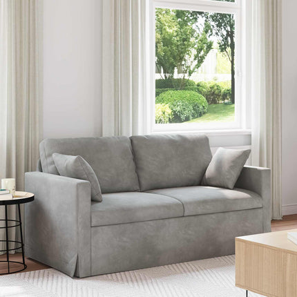 Sofa Lysegrå 158 x 78 x 80 cm Fløjl