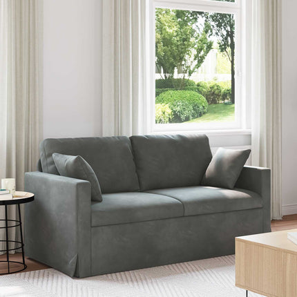 Sofa Mørkegrå 158 x 78 x 80 cm Fløjl