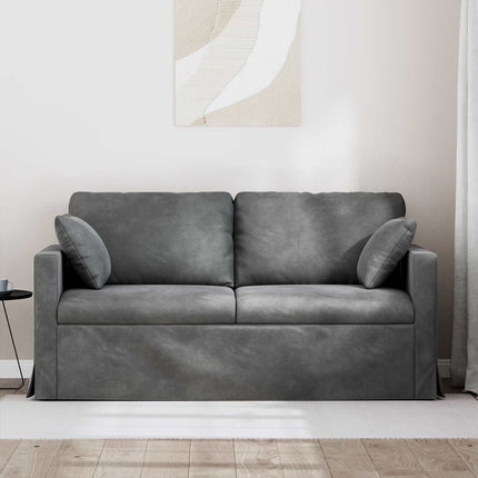 Sofa Mørkegrå 158 x 78 x 80 cm Fløjl