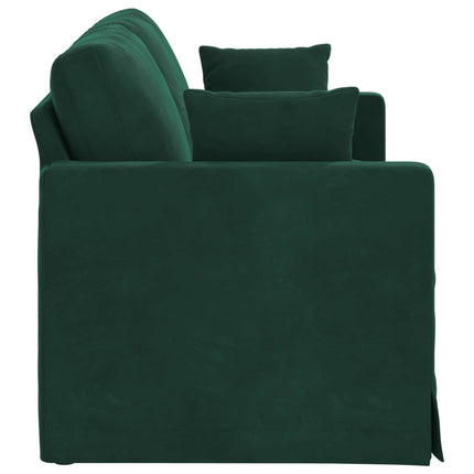 Sofa Mørkegrøn 158 x 78 x 80 cm Fløjl