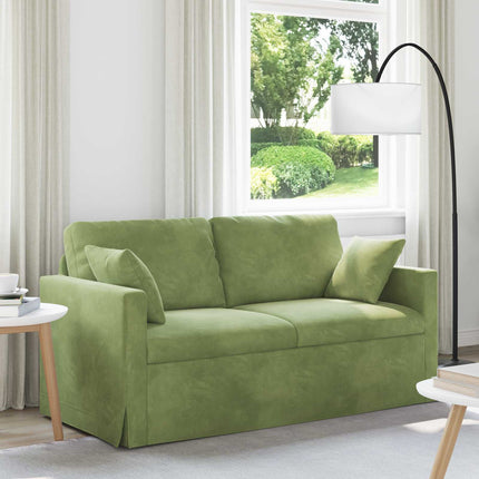Sofa Lys grøn 158 x 78 x 80 cm Fløjl