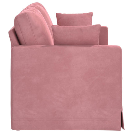 Sofa Lyserød 158 x 78 x 80 cm Fløjl