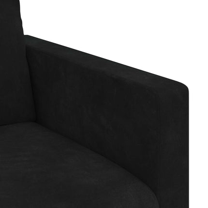 Sofa Sort 158 x 78 x 80 cm Fløjl