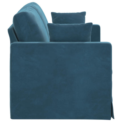 Sofa Blå 158 x 78 x 80 cm Fløjl