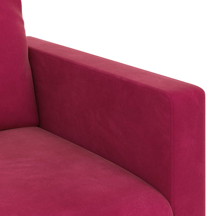 Sofa Vinrød 198 x 78 x 80 cm Fløjl