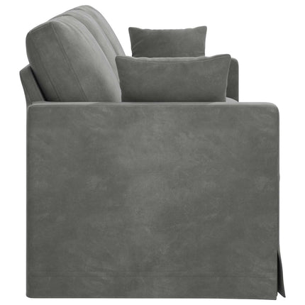 Sofa Mørkegrå 228 x 78 x 80 cm Fløjl