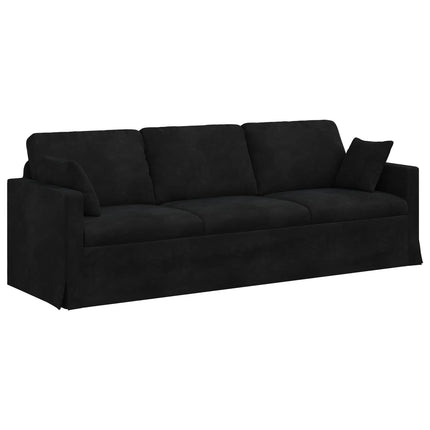 Sofa Sort 228 x 78 x 80 cm Fløjl