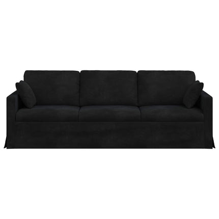 Sofa Sort 228 x 78 x 80 cm Fløjl