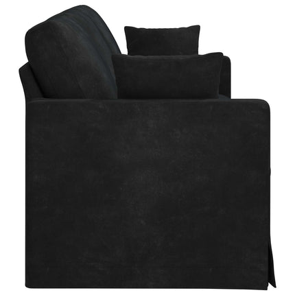 Sofa Sort 228 x 78 x 80 cm Fløjl