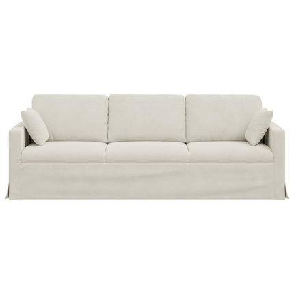 Sofa Creme 228 x 78 x 80 cm Fløjl