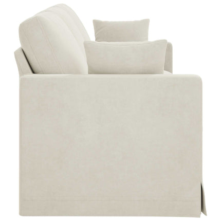 Sofa Creme 228 x 78 x 80 cm Fløjl