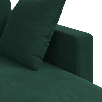 Sofa Mørkegrøn 178 x 134 x 80 cm Fløjl