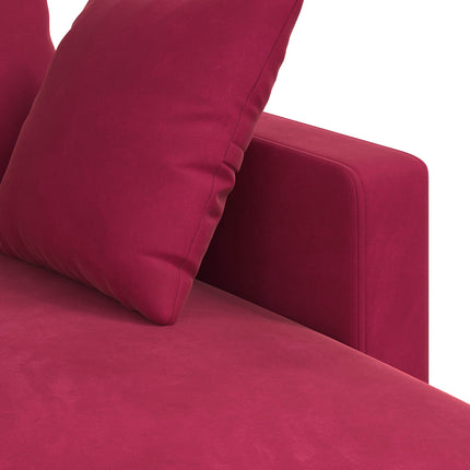 Sofa Vinrød 178 x 134 x 80 cm Fløjl