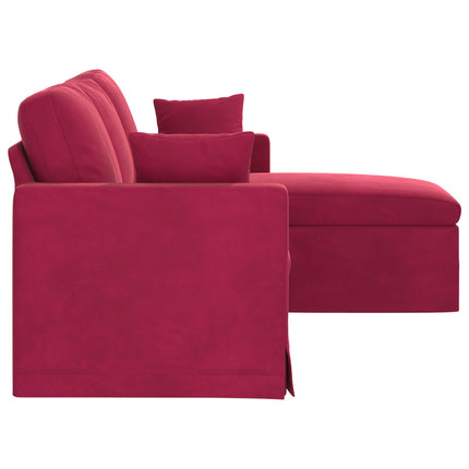 Sofa Vinrød 178 x 134 x 80 cm Fløjl