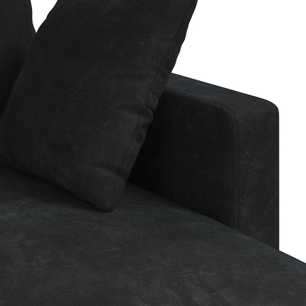 Sofa Sort 178 x 134 x 80 cm Fløjl
