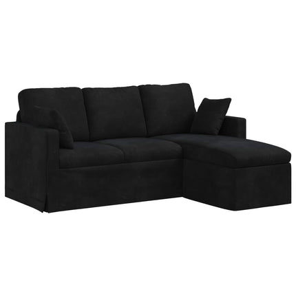 Sofa Sort 178 x 134 x 80 cm Fløjl
