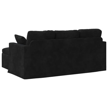 Sofa Sort 178 x 134 x 80 cm Fløjl