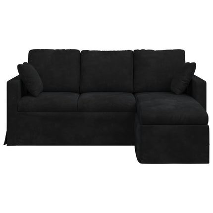 Sofa Sort 178 x 134 x 80 cm Fløjl