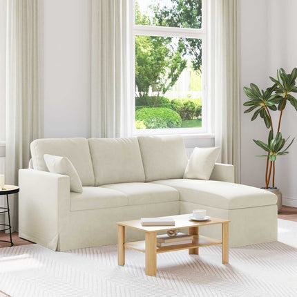 Sofa Creme 178 x 134 x 80 cm Fløjl