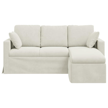 Sofa Creme 178 x 134 x 80 cm Fløjl