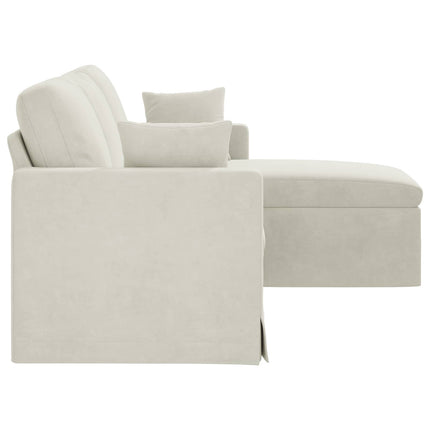 Sofa Creme 178 x 134 x 80 cm Fløjl