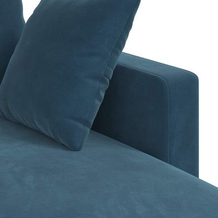 Sofa Blå 178 x 134 x 80 cm Fløjl