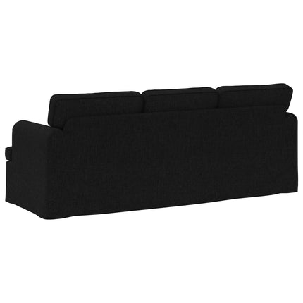 Sofa Sort 201 x 80 x 85 cm Stof