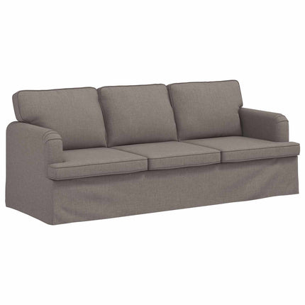 Sofa Gråbrun 201 x 80 x 85 cm Stof