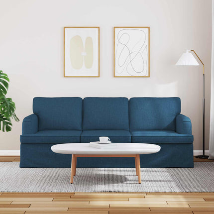 Sofa Blå 201 x 80 x 85 cm Stof