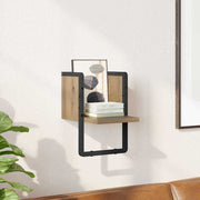 Væghylde med hylde Artisan eg 20 x 25 x 30 cm Konstrueret træ