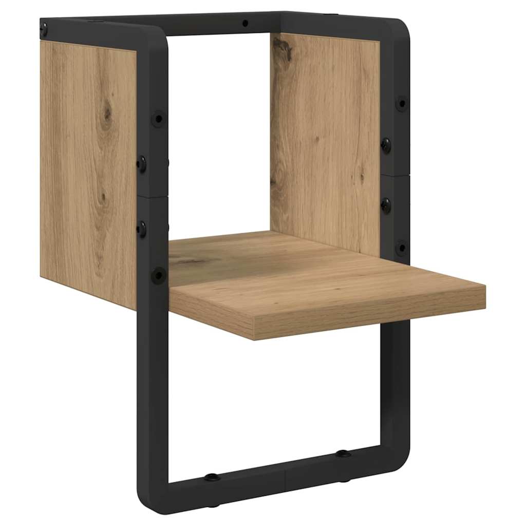 Væghylde med hylde Artisan eg 20 x 25 x 30 cm Konstrueret træ