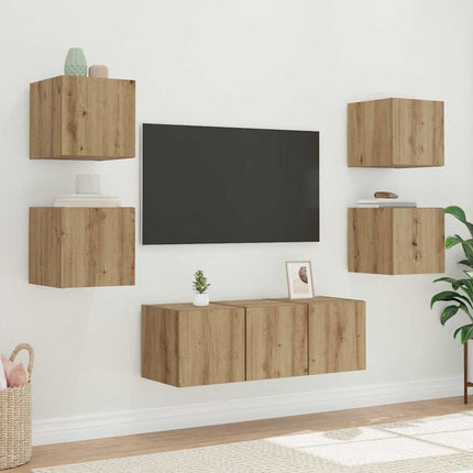 TV vægskab 30,5 x 35 x 30 cm Artisan eg Konstrueret træ