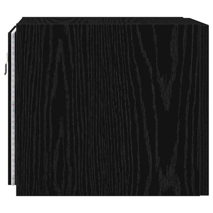 TV vægskab 30,5 x 35 x 30 cm Sort eg Konstrueret træ