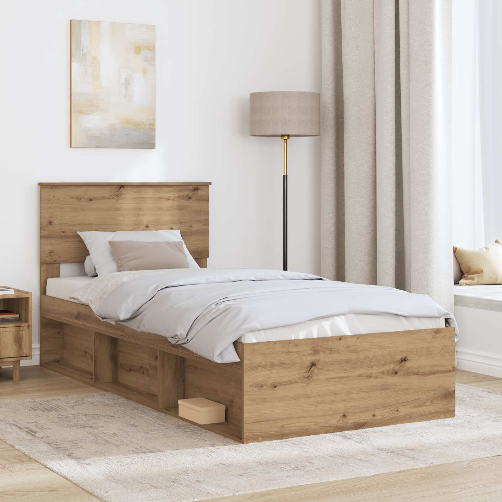 Sengestel Artisan eg 100 x 200 cm Konstrueret træ