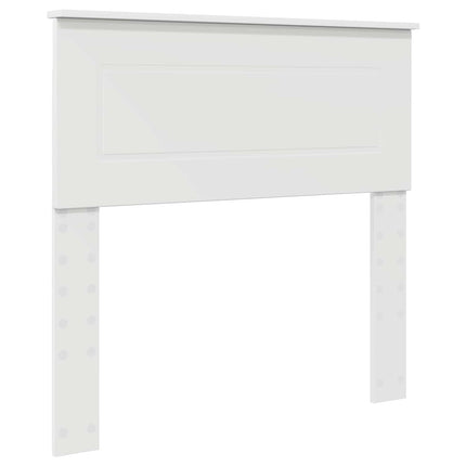 Sengestel med hovedgærde Hvid 75 x 190 cm Konstrueret træ