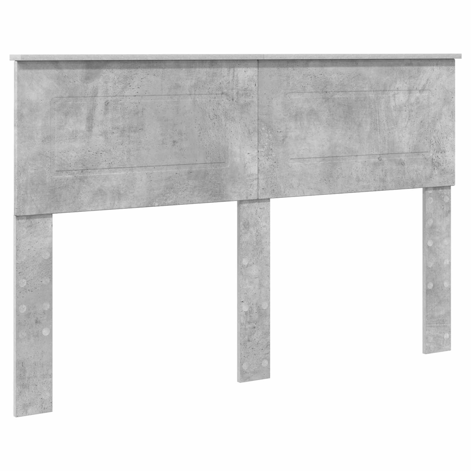 Sengestel med hovedgærde Beton Grå 160 x 200 cm Konstrueret træ