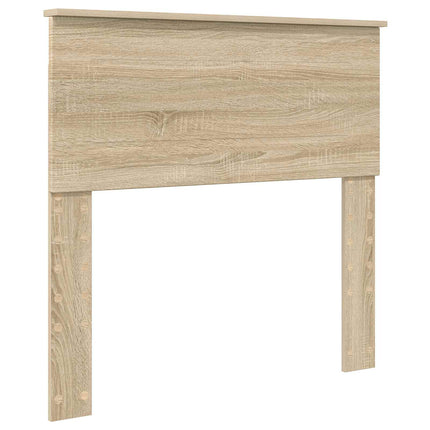 Sengestel med hylde Sonoma eg 90 x 190 cm Konstrueret træ