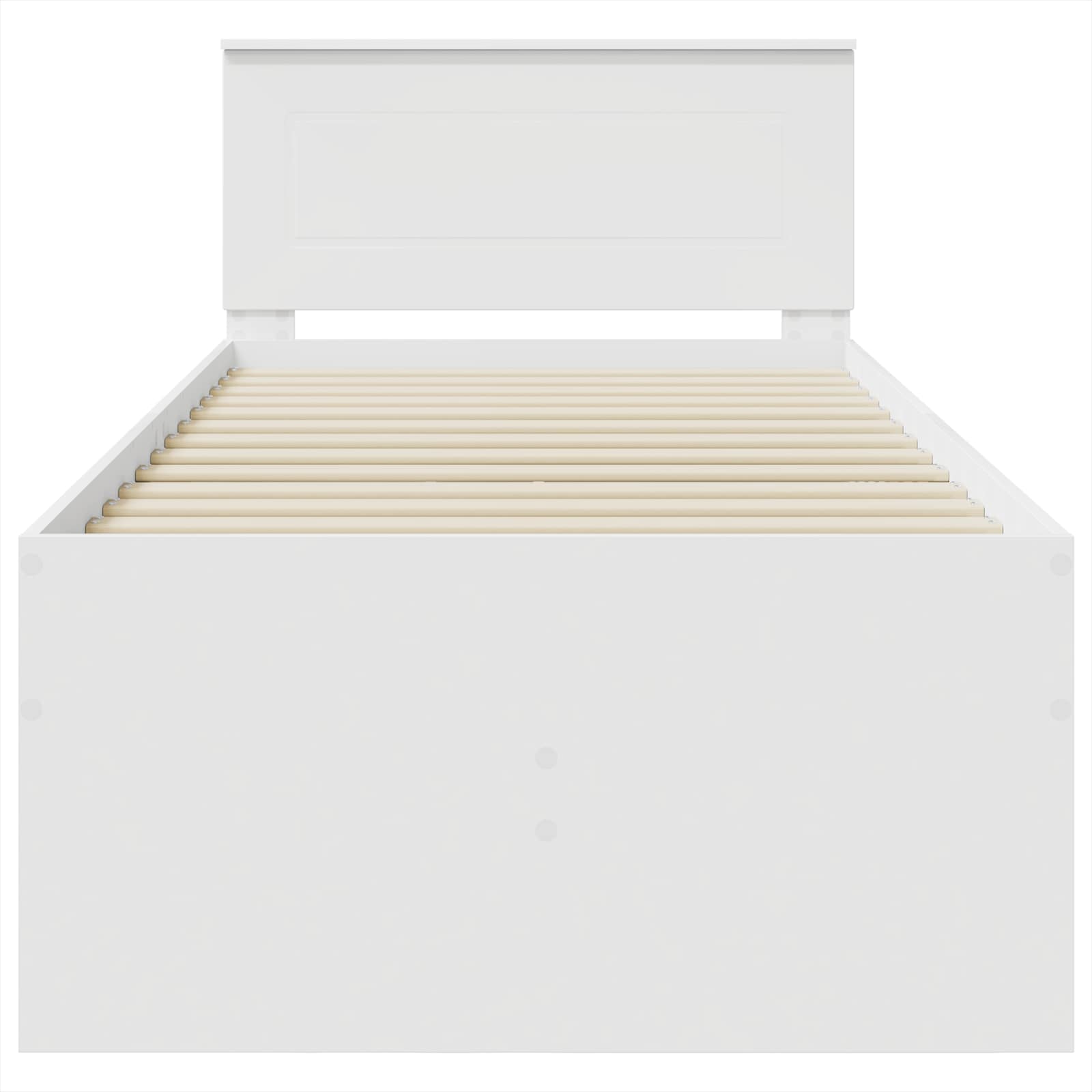 Daybed med skuffe Hvid og sort 90 x 200 cm Konstrueret træ