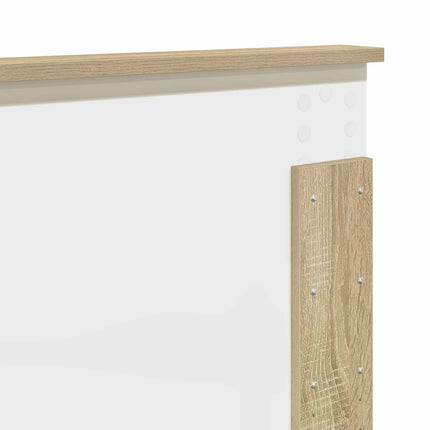 Sengestel med hovedgærde Sonoma eg 120 x 200 cm Konstrueret træ