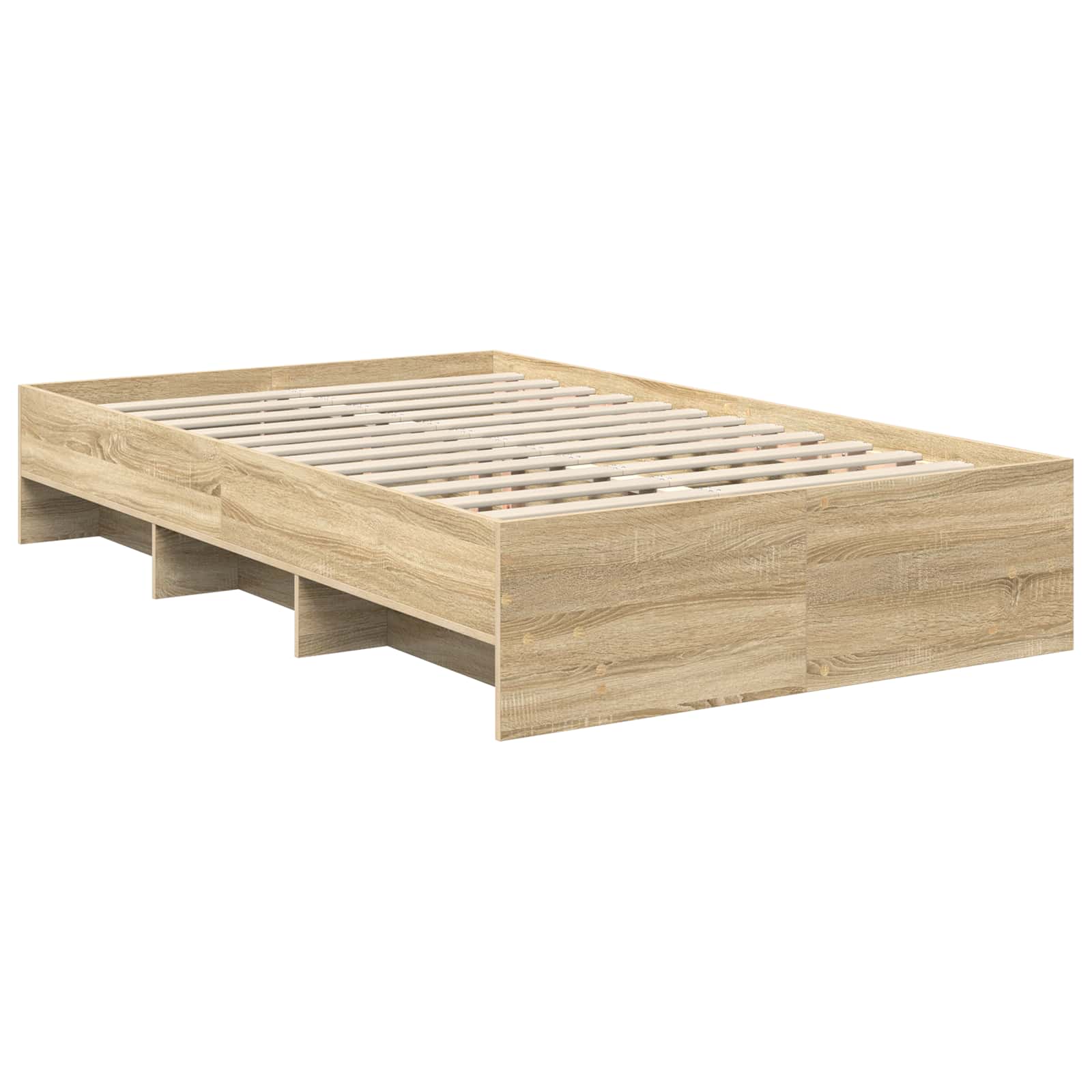 Sengestel med hovedgærde Sonoma eg 137 x 203 cm Konstrueret træ
