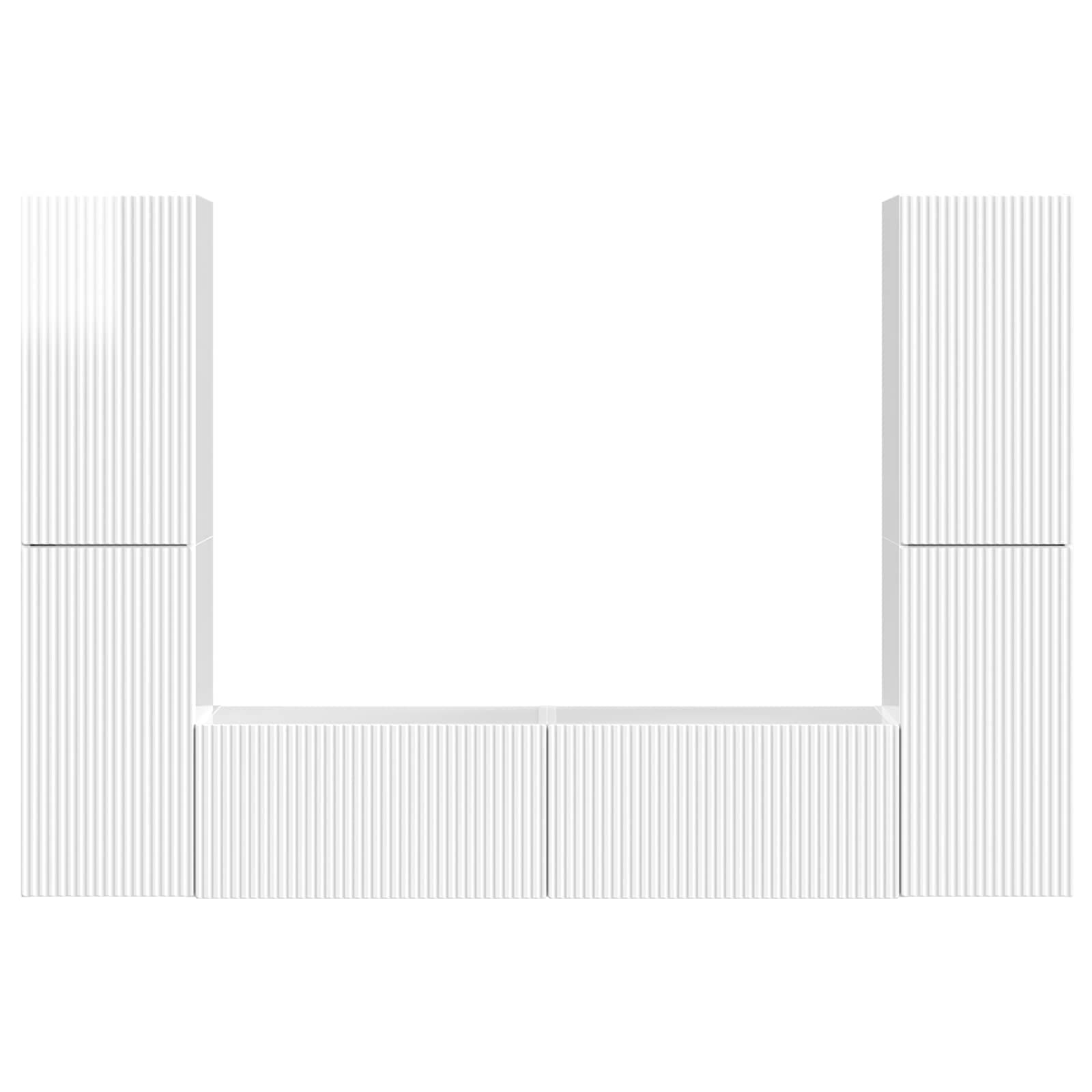 3 pcs Høj gloss hvid