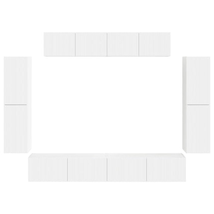 TV-skab 8 stk. Hvid