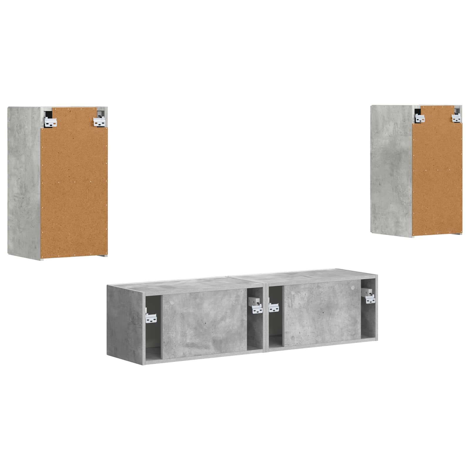 2 pcs Beton Grå