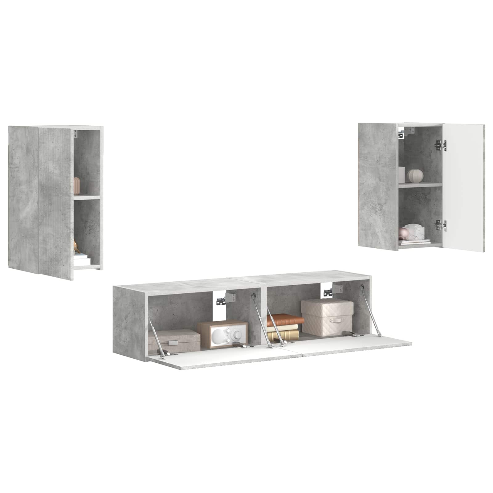 2 pcs Beton Grå