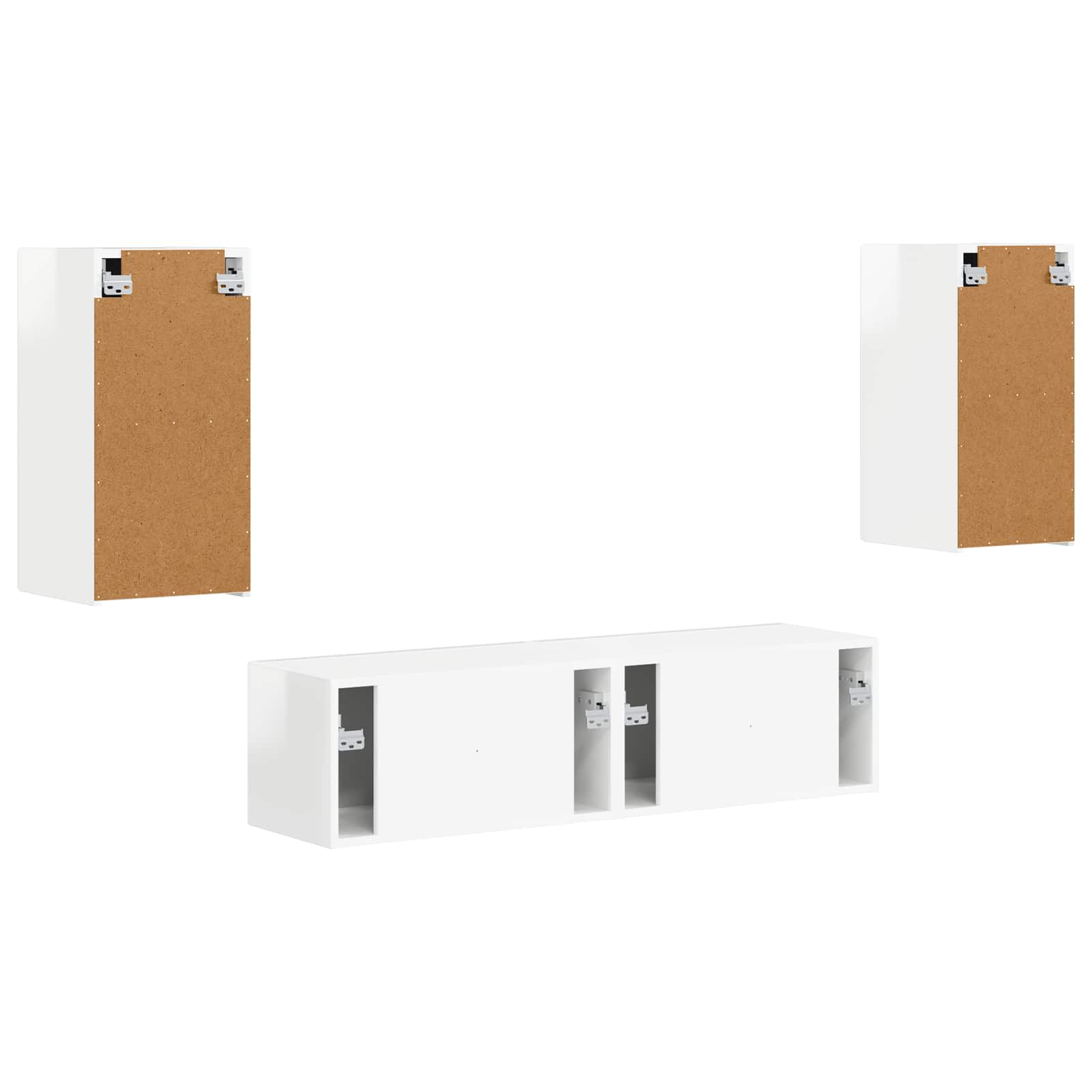 2 pcs Høj gloss hvid