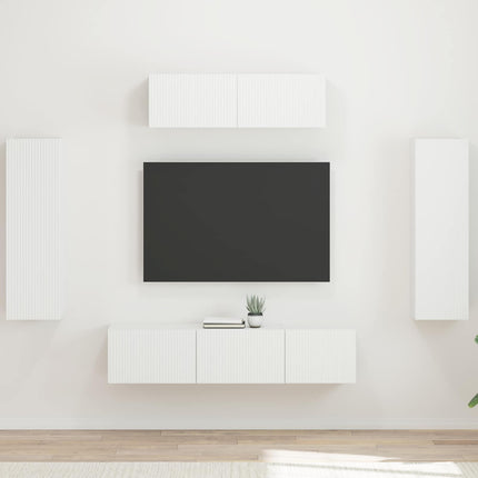 TV-skab 5 stk. Hvid