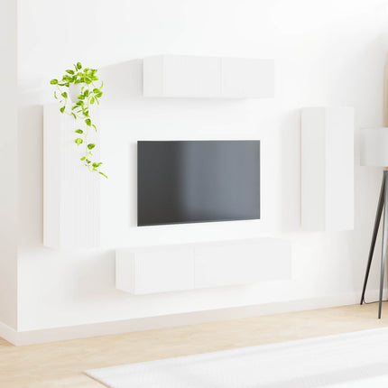 TV-skab 5 stk. Hvid