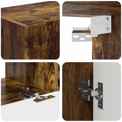 TV-skab 5 pcs Røget eg