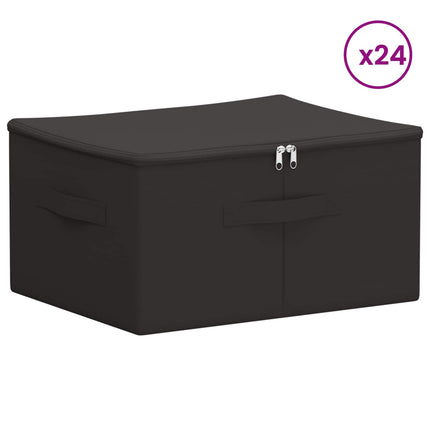 Opbevaringskasse 24 pcs Antracit 50 x 30 x 25 cm