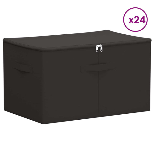 Opbevaringskasse 24 pcs Antracit 55 x 35 x 32 cm